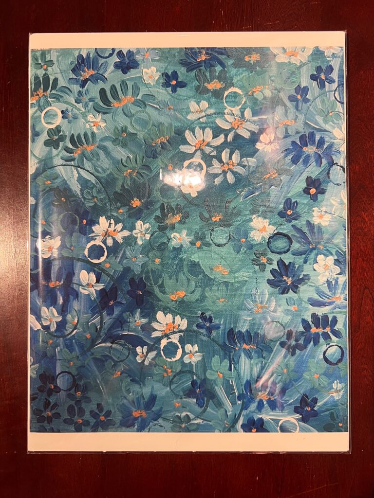 Floral Ocean Print by Fairy in the Fern