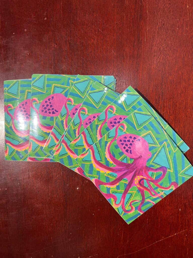Octopus Sticker by Fairy in the Fern