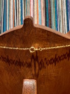Satellite chain + bezel heart necklace 18”, photo 4