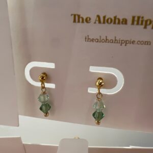 Sun dot stud earrings (Swarovski crystals)