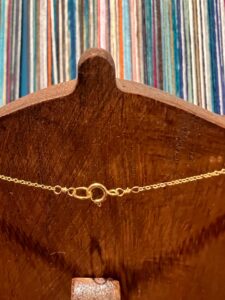 Mini black pearl drop necklace 16”, photo 3