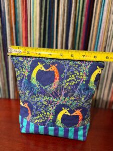 Quilted Bag Giraffe Pink Zipper, photo 3