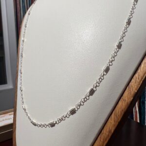 Sterling silver bar necklace