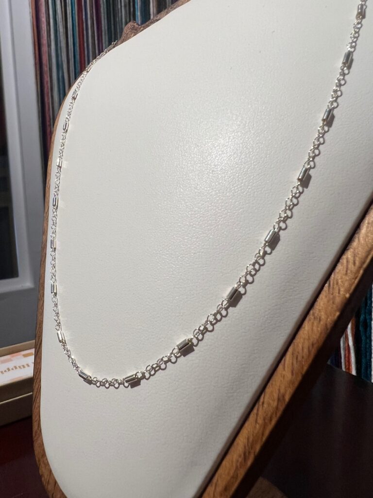 Sterling silver bar necklace by Aloha Hippie