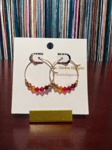 Big hoop energy earrings (Swarovski crystals), photo 2
