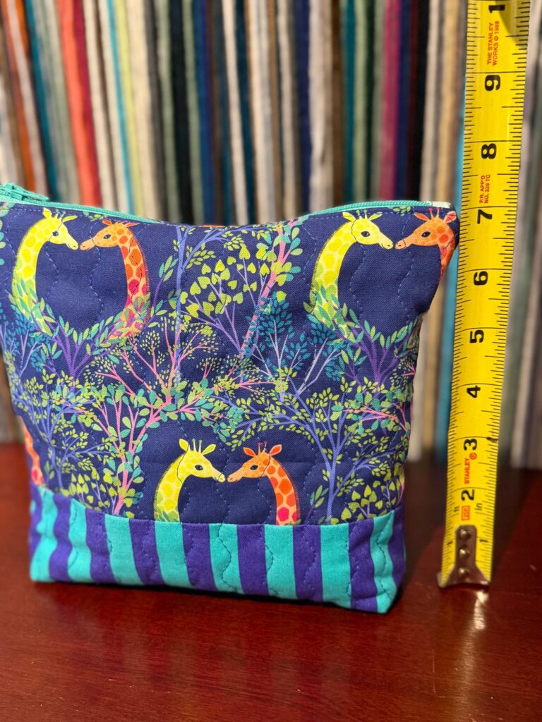 Quilted Bag Giraffe mint zipper No. 01, photo 2