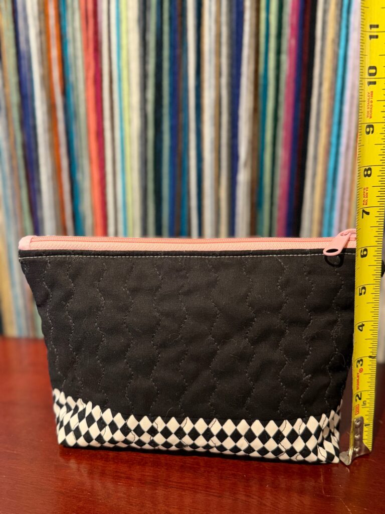 Quilted Bag Ghastly lady pink zipper No. 01, photo 3