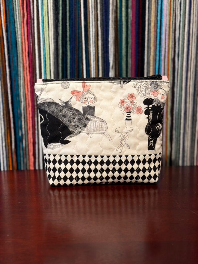 Quilted Bag Ghastly lady black zipper No. 01, photo 1