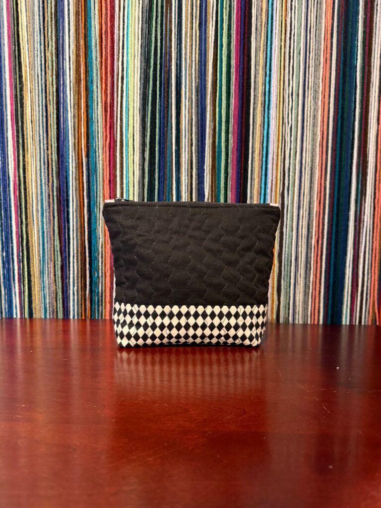 Quilted Bag Ghastly lady black zipper No. 01, photo 2