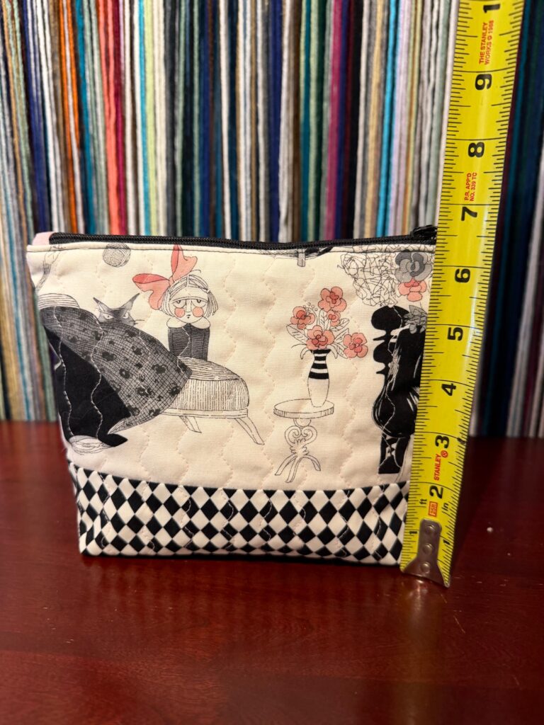 Quilted Bag Ghastly lady black zipper No. 01, photo 4