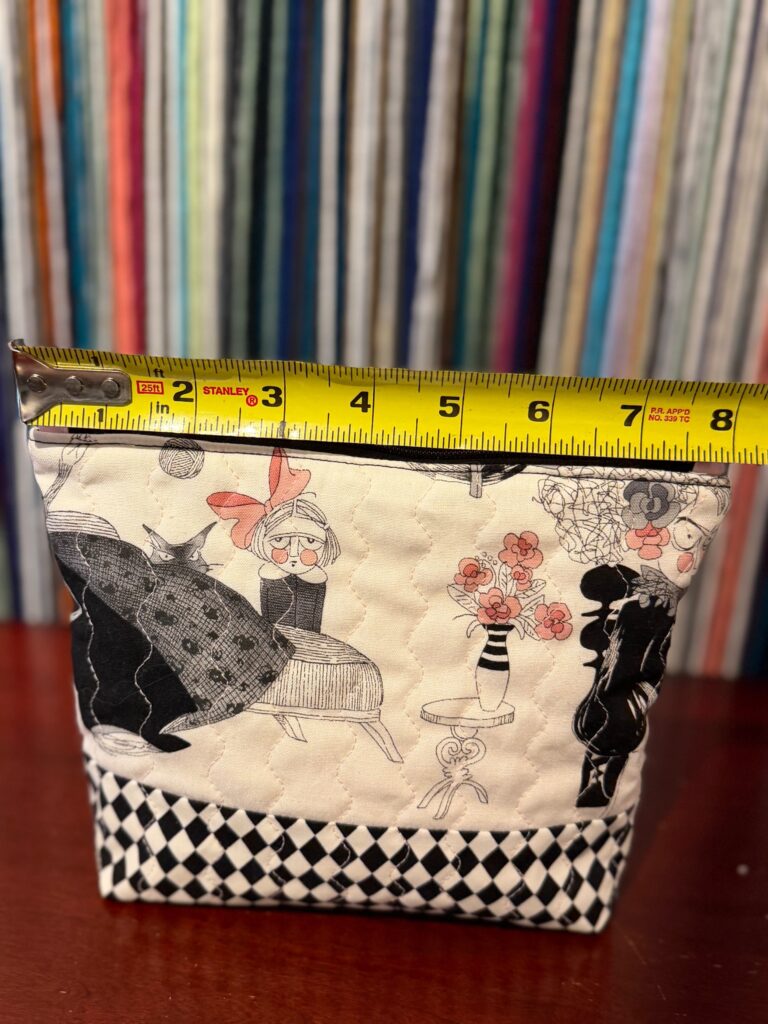 Quilted Bag Ghastly lady black zipper No. 01, photo 5