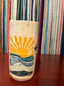Travel Mug · Sunrise Surfer with yellow fish, photo 2