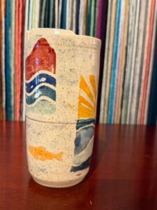Travel Mug · Sunrise Surfer with yellow fish, photo 3