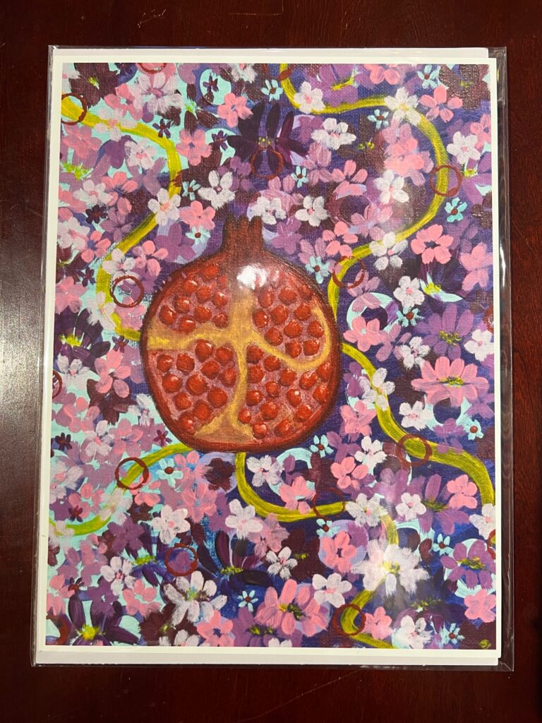 Persephone Pom Print by Fairy in the Fern